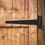 Heavy Duty Gate Tee Hinges - 355mm / 14 inch - Black - Pair - tradefit - 5