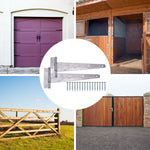 Heavy Duty Gate Tee Hinges - 457mm / 18 inch - Galvanised - Pair - tradefit - 6