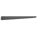 Twin Slot Shelving - Bracket - Black - 370mm
