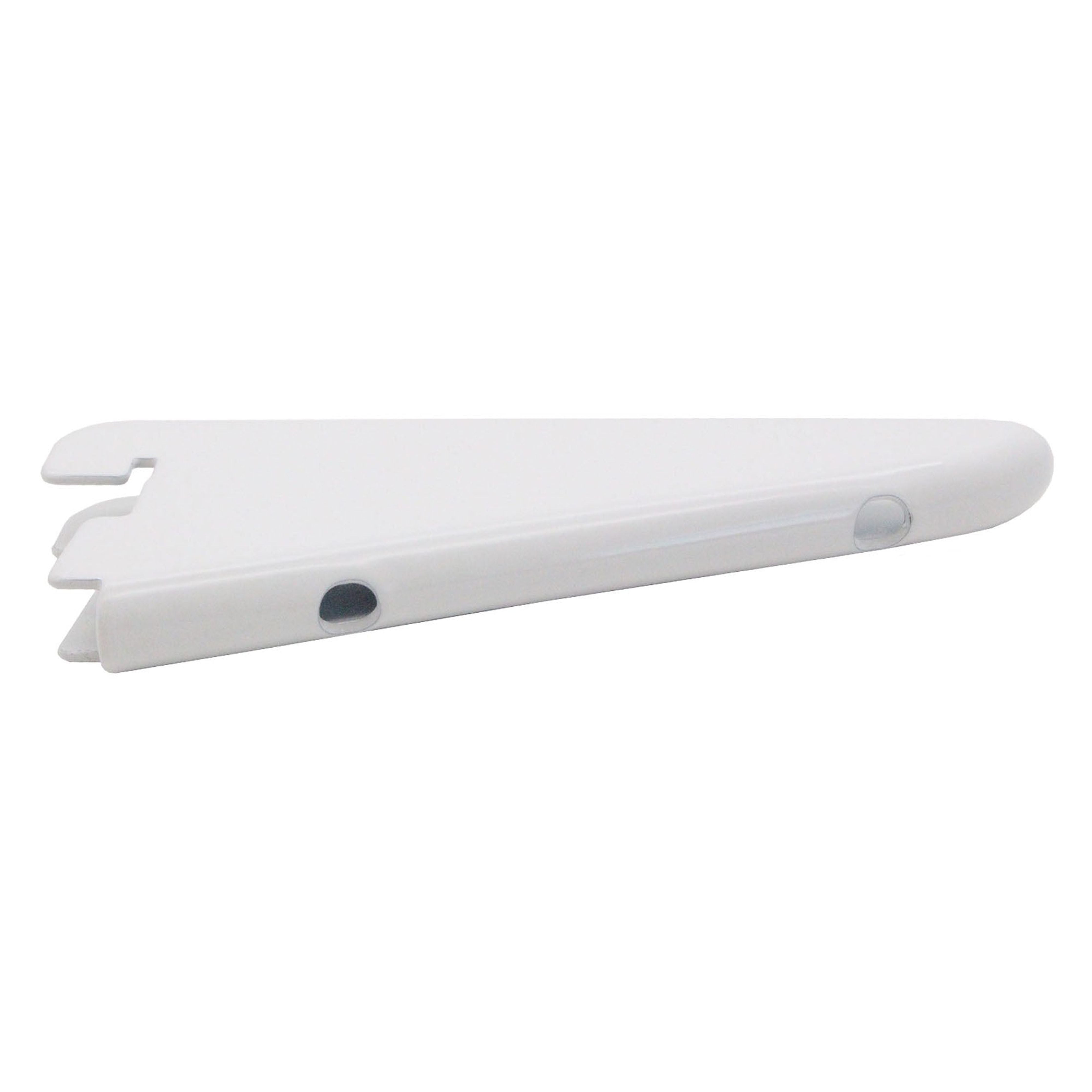 Twin Slot Shelving Bracket White 120mm tradefit