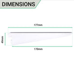 Twin Slot Shelving - Bracket - White - 170mm - tradefit - 5