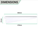 Twin Slot Shelving - Bracket - White - 470mm - tradefit - 5