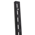 Twin Slot Shelving - Upright - Black - 1220mm