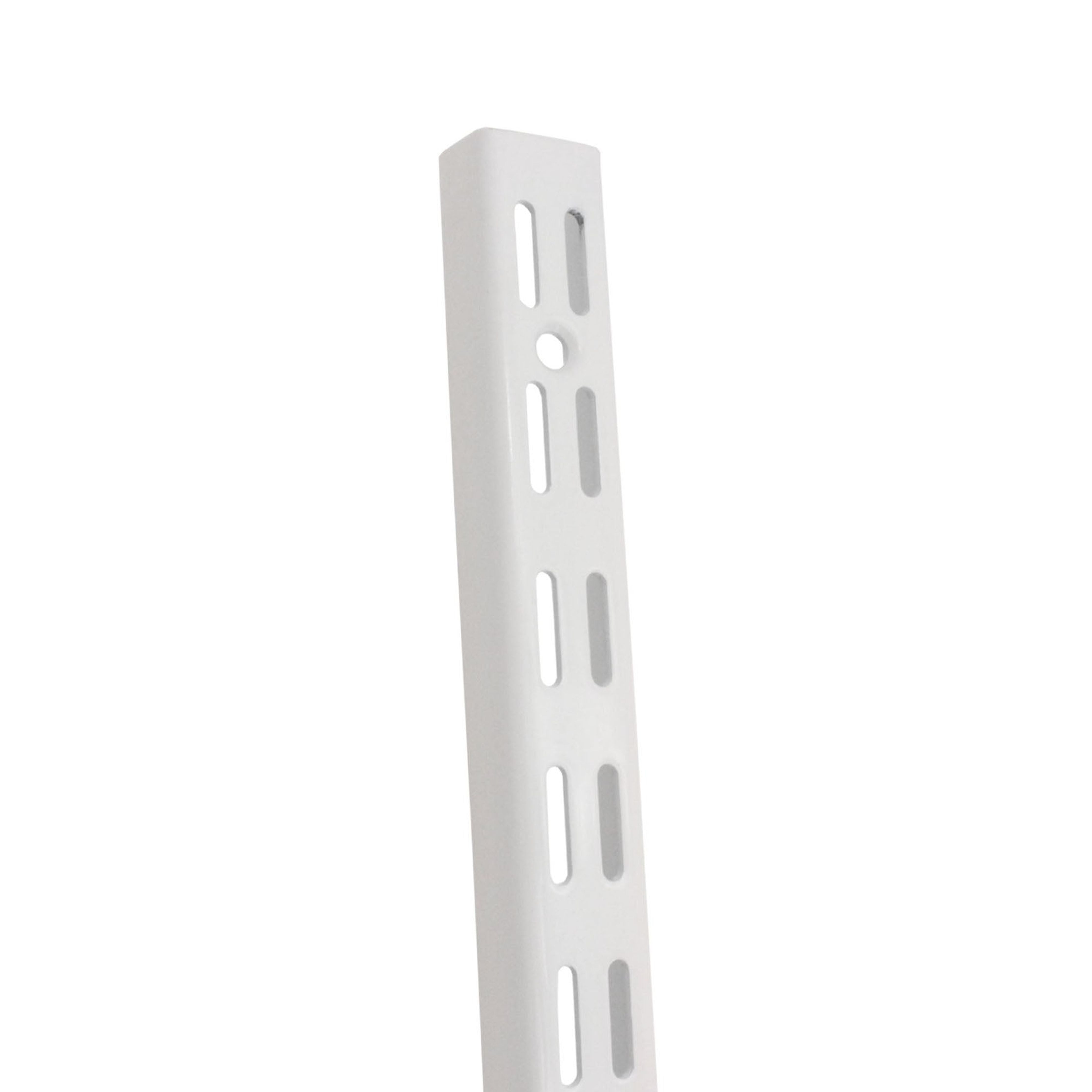 Twin Slot Shelving Upright White 1000mm tradefit