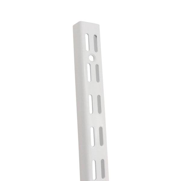 Twin Slot Shelving - Upright - White - 2400mm - tradefit - Featured Image