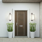 Letterplate Draught Proof - 250mm - Black Frame Polished Silver Flap - tradefit - 3