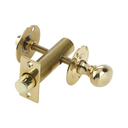 Bathroom - Rack Bolt - 61mm - Oval Thumb Turn - Polished Brass - tradefit