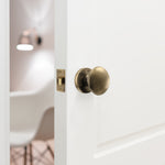 Victorian Door Knob Latch Pack - Antique Brass - tradefit - 6