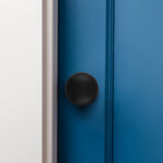Victorian Matt Black Mortice Door Knob Kit - 76mm Latch - 76mm Hinges - tradefit - 6