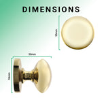 Victorian Polished Brass Mortice Door Knob - tradefit - 3