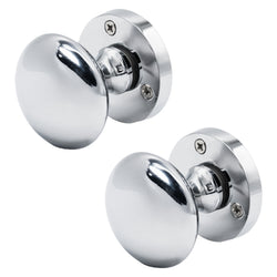 Victorian Polished Chrome Mortice Door Knob - tradefit