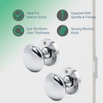 Victorian Polished Chrome Mortice Door Knob - tradefit - 2