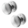 Victorian Satin Chrome Mortice Door Knob