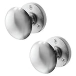 Victorian Satin Chrome Mortice Door Knob - tradefit - 1