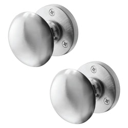 Victorian Satin Chrome Mortice Door Knob - tradefit