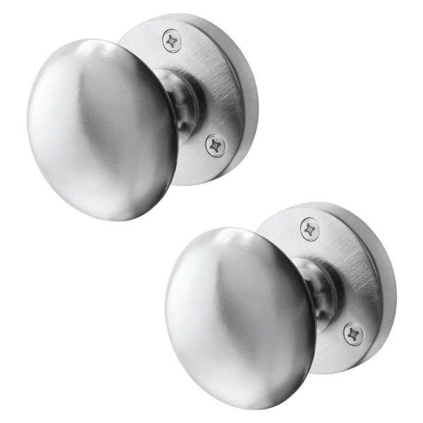 Victorian Satin Chrome Mortice Door Knob - tradefit - Featured Image