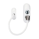 Cable Window Restrictor Mk2 With Fixings - 200mm - White - tradefit - 1