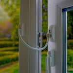 Cable Window Restrictor Mk2 With Fixings - 200mm - White - tradefit - 4