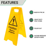 A - Board Caution Work in Progress 620x290mm - tradefit - 2