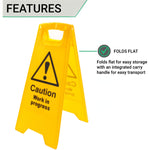 A - Board Caution Work in Progress 620x290mm - tradefit - 3