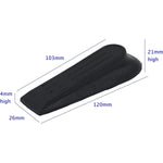 Black Rubber Door Wedge - Pack of 5 - tradefit - 2