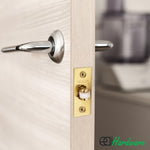 Adjustable Roller Catch Spring Loaded Latch Lock for Internal Doors - Brass Plated - tradefit - 5