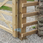 Field Gate Hinge Set Double Strap Adjustable Hook On Plate - (18