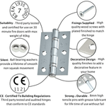 Aluminium Lever Door Handle Lock Kit / Pack - 153 x 40mm - Satin Aluminium - tradefit - 9