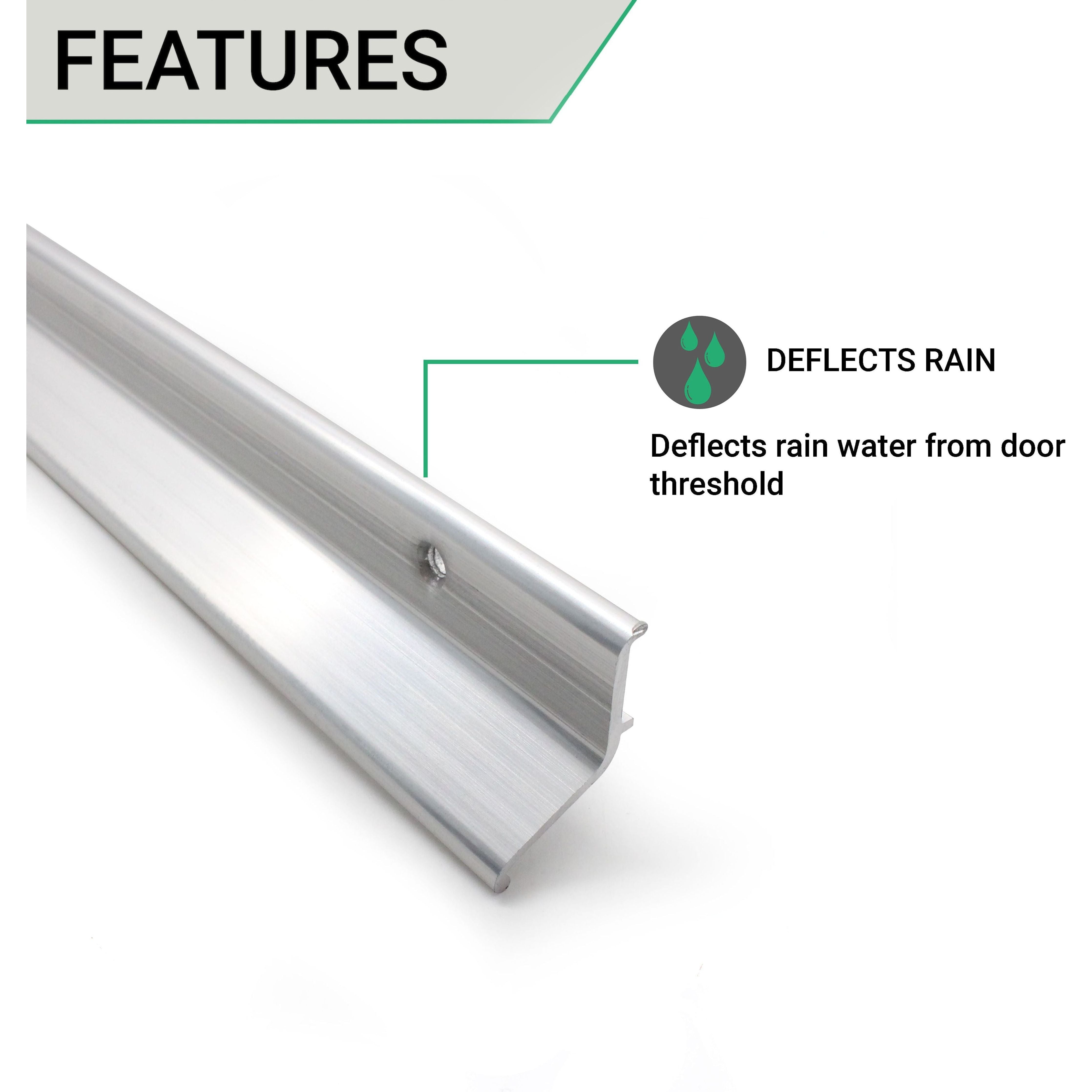 Door Rain Deflector 914mm Aluminium tradefit