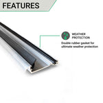 Door Threshold Seal - 56mm Inward Opening - 1829mm - Aluminium - tradefit - 3