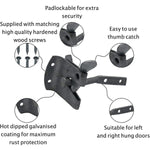 Auto Gate Latch Garden Gate Medium Duty - 50mm 2