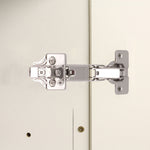 35mm Clip On Sprung Soft Close Kitchen Cabinet Hinge - INSET 165 Deg c/w Euro Screw on Plate - tradefit - 5