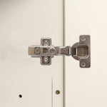 35mm Clip On Sprung Soft Close Kitchen Cabinet Hinge - HALF OVERLAY 110 Deg c/w Screw on Plate - tradefit - 5