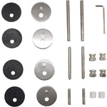 Guardsman Entrance Offset Pull Handles - Back to Back Fix - 1800 x 32mm 1600mm c/c - Matt Black - tradefit - 4