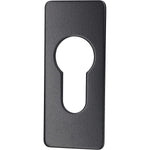 Repair Escutcheon Key Hole Cover Plate Euro Profile Self Adhesive Fix - Black - 28mm - tradefit - 5