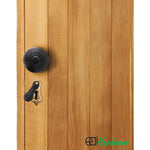 Beehive Wooden Keyhole Reeded Cover Escutcheon Black Ebony Each - tradefit - 5