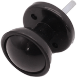 Plastic Rim / Mortice Knob Set - 50mm - Black - tradefit - 5