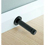 Projection Wall Mounted Door Stop - Concealed Fixing - Matt Black - tradefit - 5