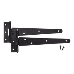Medium Tee Door and Gate Hinge - 18 inch - Black - tradefit