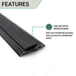 Roll Over Door Threshold Seal - Inward and Outward Opening - 914mm - Black - tradefit - 3