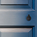 Victorian Keyhole Covered Escutcheon for Front Doors - 34mm - Black - tradefit - 5