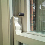 Locking Security Sash Window Stop Set - Pack of 2 with Key - Matt Black - tradefit - 7