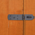 Heavy Secure Bolt On Hasp & Staple - 10 inch - Black - tradefit - 5