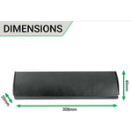 Inner Letter Tidy - 308x85mm - Black Antique Iron - tradefit - 3