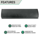 Inner Letter Tidy - 308x85mm - Black Antique Iron - tradefit - 2