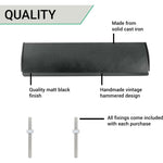 Inner Letter Tidy - 308x85mm - Black Antique Iron - tradefit - 4