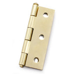 Steel Butt Hinges 1840 Loose Pin Pattern - 76x51x1.5mm - Brass Plated - Pair - EXCLUDING Screws - tradefit - 6