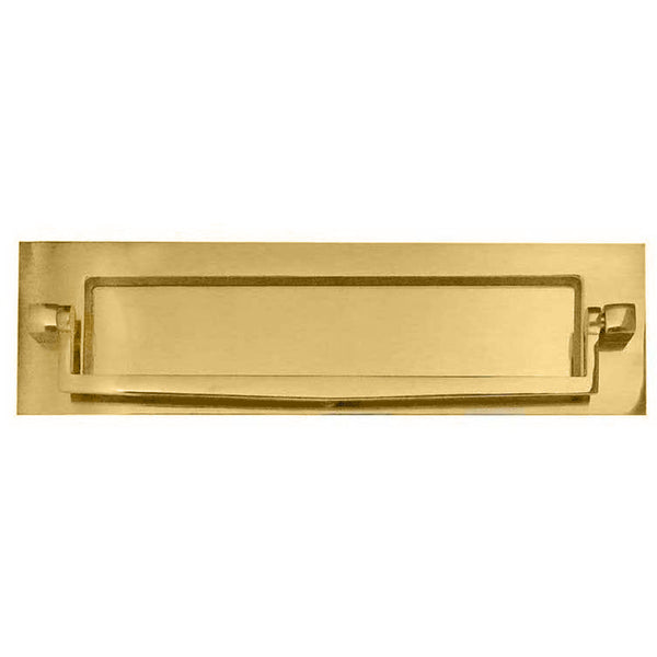 Victorian Letter Plate / Box Postal Knocker - 250x76mm - Polished Brass - tradefit - Featured Image