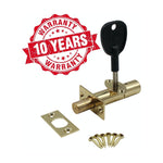 Concealed Door Security Rack Bolts Pack of 2 + 2 Keys - 61mm - Brass - tradefit - 2
