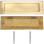 Victorian Letter Plate - 355x115mm - Polished Brass - tradefit - 2